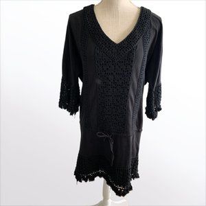Women's Twisted Heart Black Dress